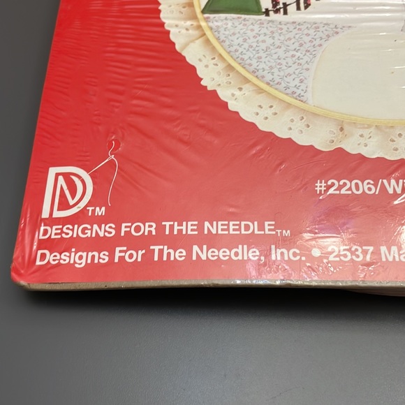 Winter Scene Applique Kit w/ Framing Hoop Calic-o's Designs For The Needle VNTG - Picture 6 of 8